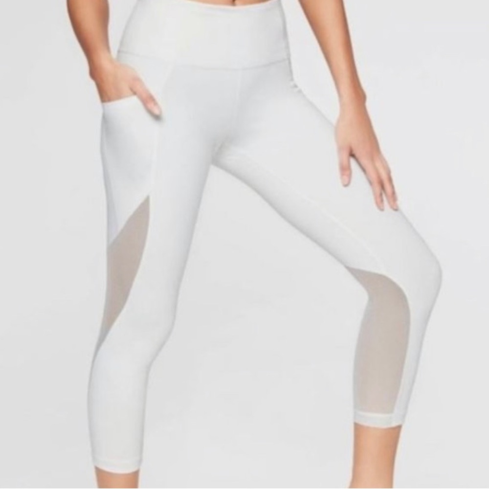 Athleta Fearless Mudra White Leggings